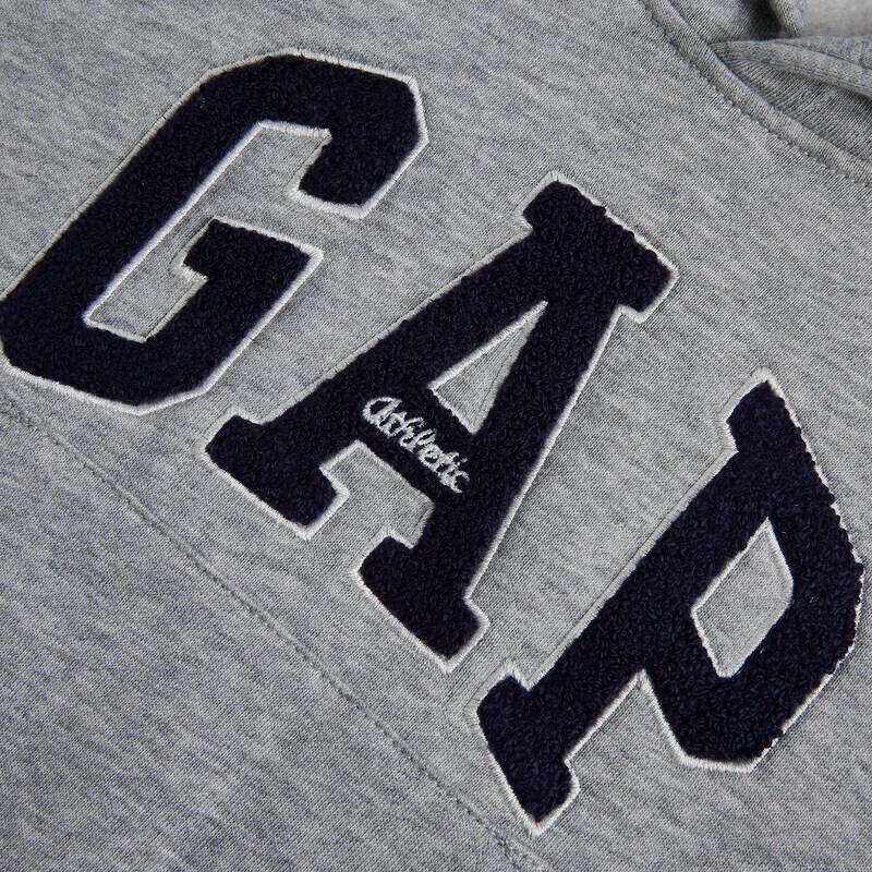Gap Флисовая толстовка с капюшоном и вышивкой логотипа для мальчиков