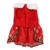 Питомец Рождественское Платье Инновационный Лось Бант Пайетки Теплая Рождественская Юбка для Щенков для Маленьких Собак Кошек