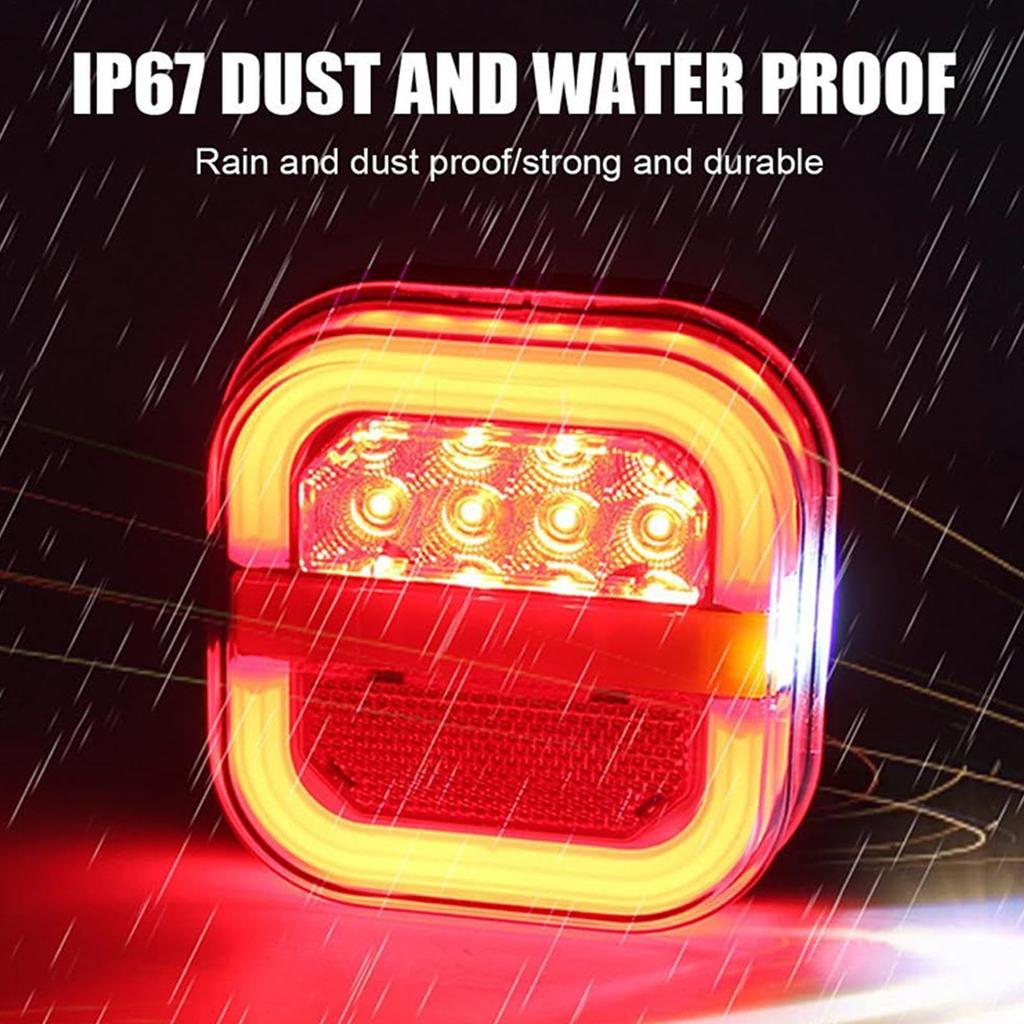Trailer Tail Lights, Rear Lamps for Towing Trucks and Trailers | High Brightness Wireless