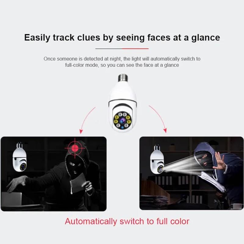 1080P 360 ° Wi-Fi Беспроводная камера наблюдения RC Ночное видение Автоматическая сигнализация слежения за телом 8-кратный цифровой зум Безопасность Радионяня