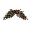 Bowknot Xmas Tree Garland DIY Window Hanging Decor Artificial Christmas Wreath  Photographic Prop