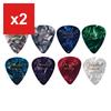 Guitar Picks Fender Teardrop Medium, 8-Color Assortment (8-Pack)
