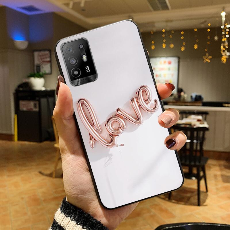 Чехол для телефона в стиле розового золота с любовью для OPPO A54 A74 A94 A53S A9 A5 A15 A16 A91 A96 A76 Reno8 8Pro Reno2 Z