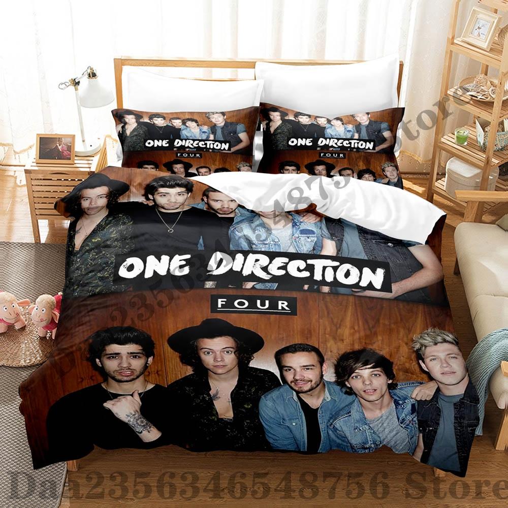 Постельное белье Direction One Односпальное Двуспальное Полный Размер Queen Size King Size Комплект для Взрослых Детской Спальни Пододеяльник Комплекты Печать Аниме Комплект Постельного Белья