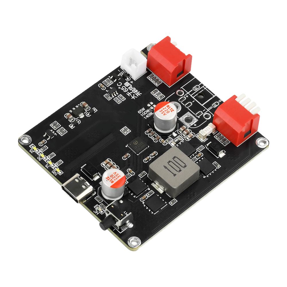 Модуль быстрой зарядки PD3.1 140 Вт, двухсторонний, плата зарядки литиевой батареи 2-6S, повышение напряжения IP2366 с автоматическим контролем температуры