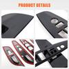 Car Window Lift Frame Trim Cover For Infiniti G25 G37 2010-2013 ABS Glossy Black