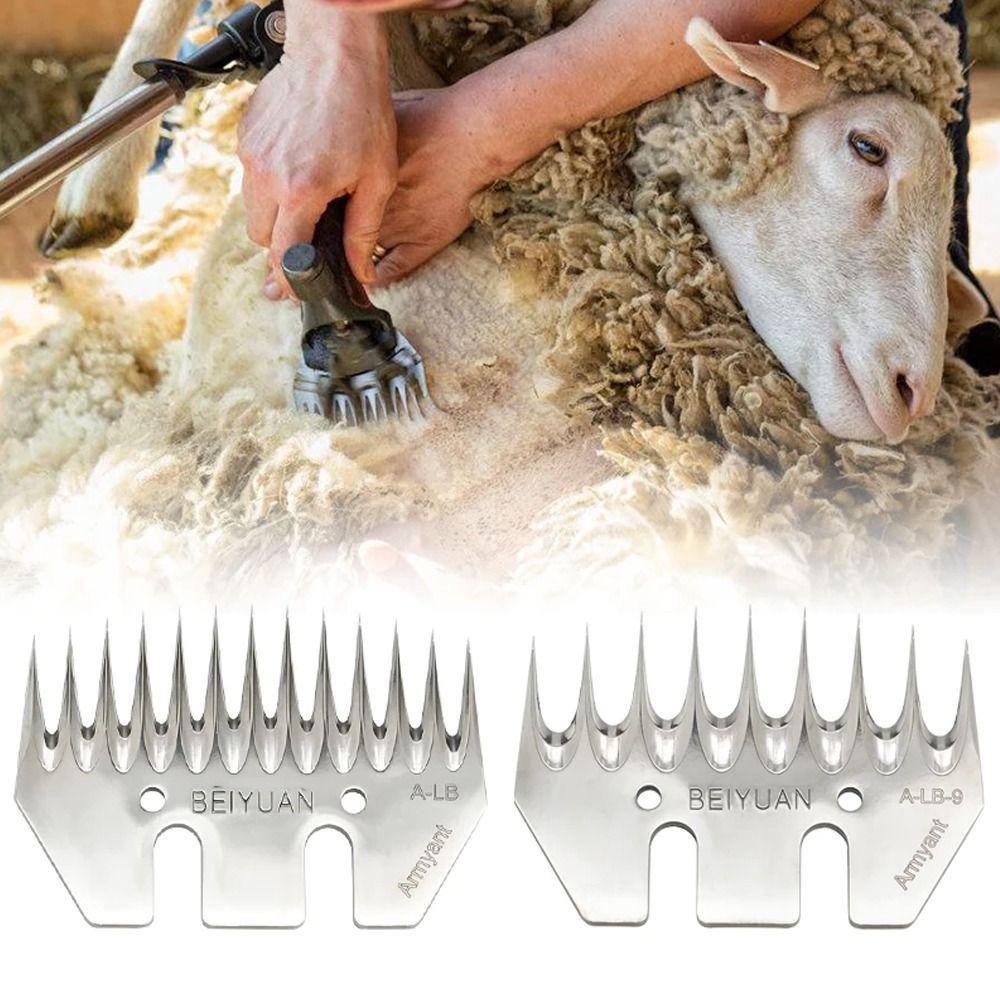 13 зубчатых лезвий для стрижки овец, сменный триммер для животных, для стрижки коз, ягнят, лам, альпак