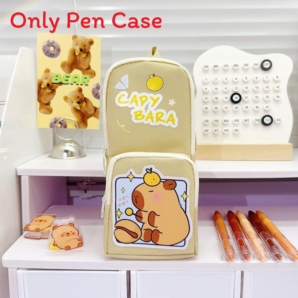 Cartoon Panda Pencil Case With Large Capacity For Students Durable Oxford Material