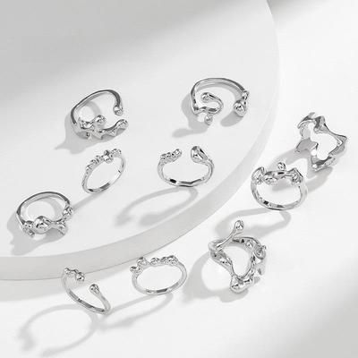 Кольцо Kenjie INS Irregular Alloy Personality для женщин — европейский и американский открытый дизайн, коллекция Осень/Зима.