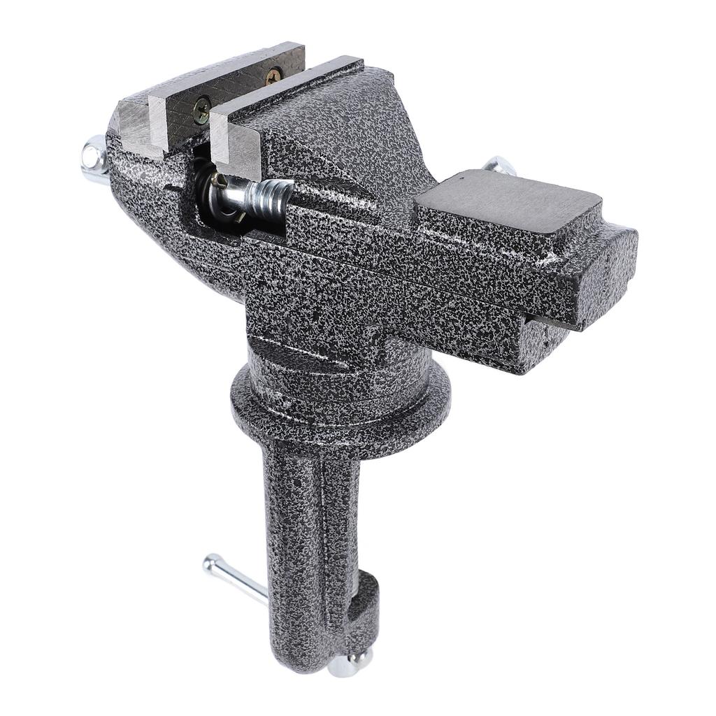 Зажим на верстачных тисках 60 мм Ширина губок 65 мм Открытие 62 мм Диапазон зажима стола Вращение на 360 градусов Основание W