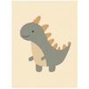 Plakat Dinozaur W Uśmiechu Plakat Dinozaur W Uśmiechu, 50X70 Cm, Rama Aluminiowa Czarna, Papier Matowy 230 Gsm