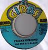 7-дюймовая пластинка JOE TEX & U BLACK - Friday Evening НИКАКОЙ Joe Gibbs Recor Япония Регги, Ска и Даб Б/У