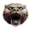 Brass Lion Head Keychain For Everyday Carry Durable Key Ring With Paracord Pendant Unisex Fashion Accessory For Outdoor Adventures