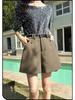 Women's High-Waisted A-Line Casual Suit Shorts - Slimming, Loose, Versatile, Summer Outerwear