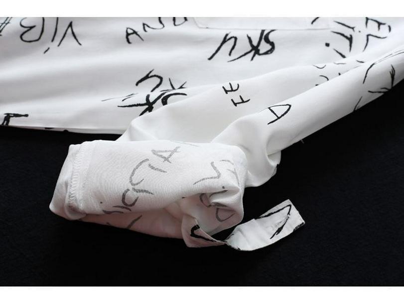 Женская летняя кардиган-рубашка с длинным рукавом и принтом букв - Защита от солнца Пляжная одежда 2024