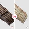 ELONG HOME Wooden Clothes Hangers with Non-Slip Indents and Trouser Bars, Shape-Retaining, 360-Degree Rotating Slim Clothes Hangers for Suits, Shirts,