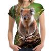 Women T-shirt Koala 3D Print Tees Animal Woman Men Fashion Streetwear Short Sleeve Harajuku Female T Shirts Oversized Y2k Tops