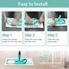 Mop cleaning cloth cover, compatible with Micro double-layer mop cloth, suitable for microfiber mop pads for all floors