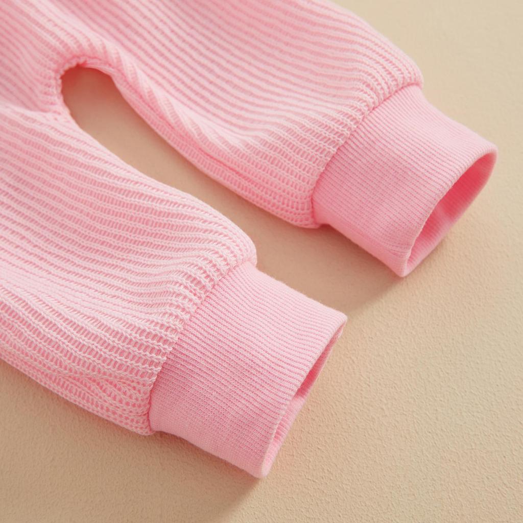 Baby Girl 2Pcs Valentine 's Day Outfits 3M 6M 9M 12M 18M 24M Long Sleeve Letter Embroidery Sweatshirt + Pants Set Toddler Clothes