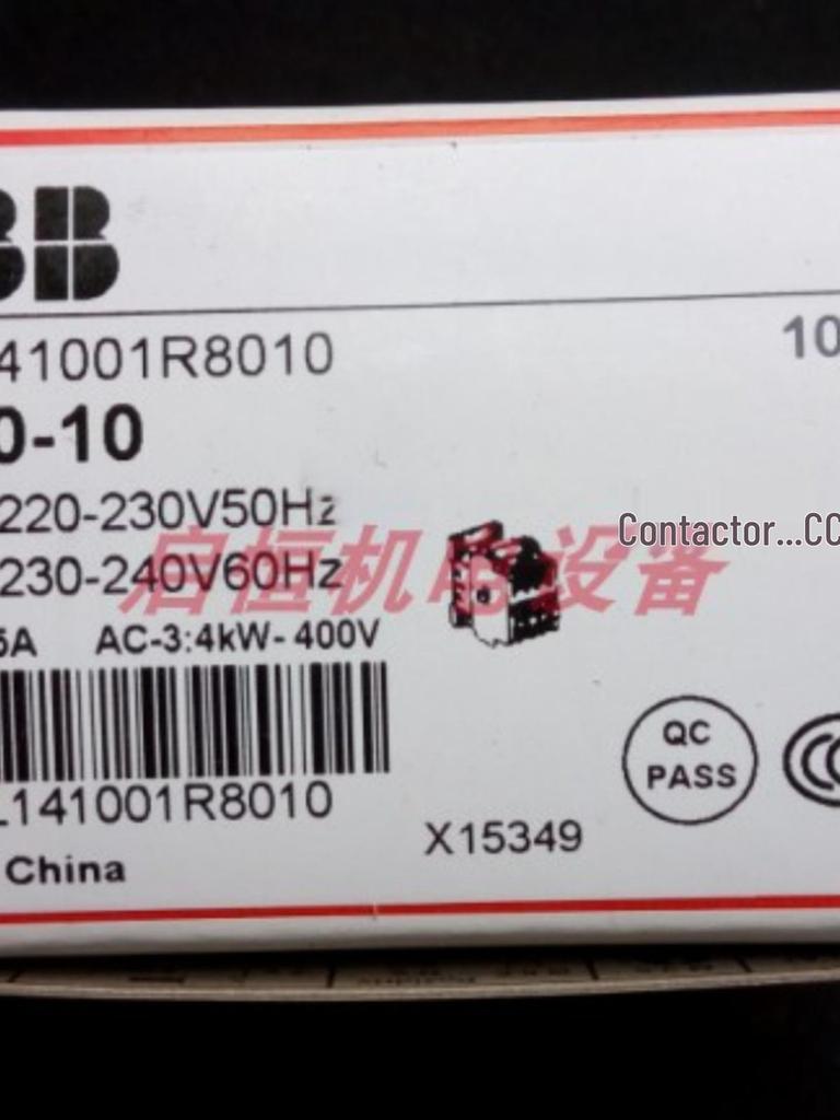 ABB AC Contactor A9-30-10, 220-230V/50Hz or 230-240V/60Hz