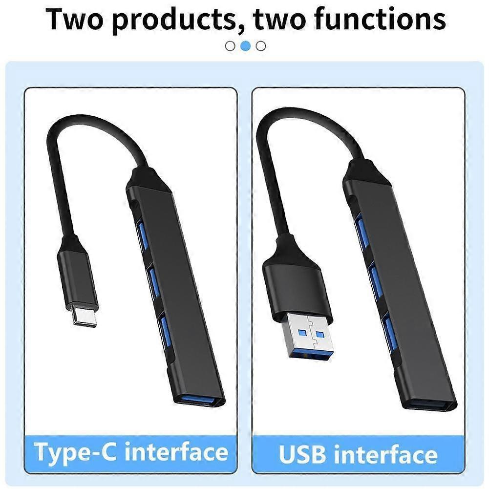 USB C HUB 30 20 Type C 4Port MultiSplitter Adapter For PC Laptop Android