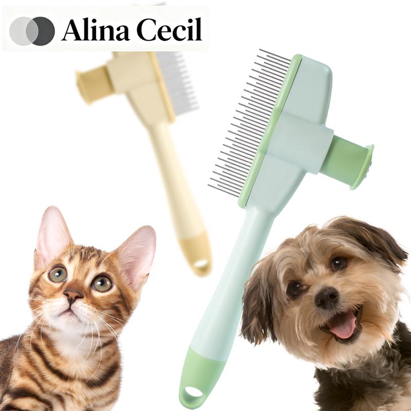 Массажная щетка для груминга кошек, расческа для питомцев, профессиональная щетка для удаления колтунов, прочная расческа для котят, аксессуары для питомцев