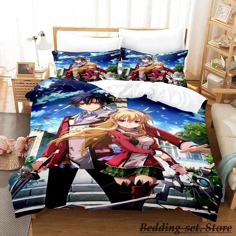 Постельное белье The Legend of Heroes Односпальный Полуторный Двуспальный Кингсайз Комплект постельного белья Взрослый Детский Спальня Комплекты пододеяльников Аниме постельное белье
