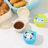 3 шт. Портативная мультяшная мини-коробка для соуса, маленький контейнер для соуса, детский обеденный аксессуар