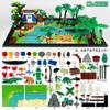 Wilderness 400321 Строительный блок с мелкими деталями Игрушка Животное Крокодил Медведь Аксессуары Мотоцикл