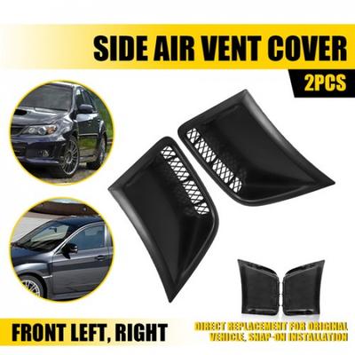 2 шт. Черная Накладка на Боковой Воздухозаборник Крыла L+R Для 2008-2014 Subaru Impreza WRX