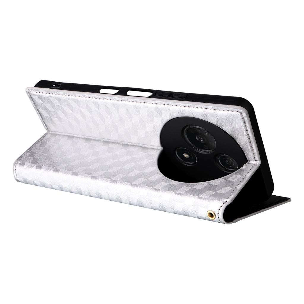 For TCL 60 NxtPaper 4G Case Wallet Rhombus Imprinted Leather Phone Cover