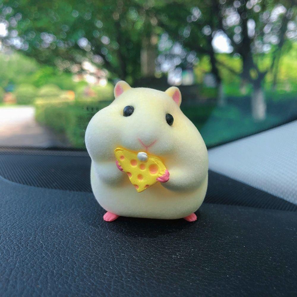 Decor Stealing Hamster Car Oranments Auto Dashboard Model Hamster Model Toy Hamster Action Figure