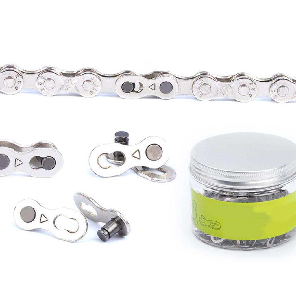 1Pair Bicycles Chain Quick Link Connector Joints Road Bike Chain Missing Quick Button Connect for 6/7/8/9/10/11/12 Speed
