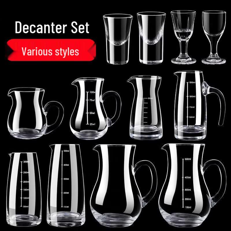 Multi-Purpose Glass Wine & Baijiu Decanter Set
