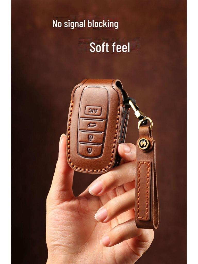 Кожаный чехол для ключа Toyota Sienna, Tundra, Vellfire и Alphard с пряжкой