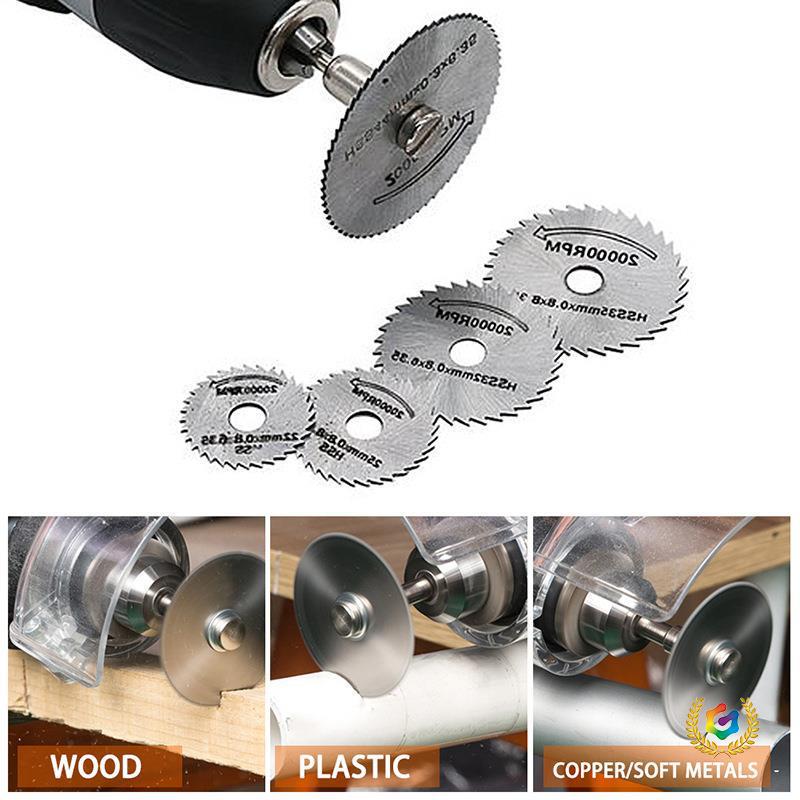 High-Speed Steel Saw Blades Set for Woodworking - Small, Thin Cutting Blades for Electric Grinders and Drills