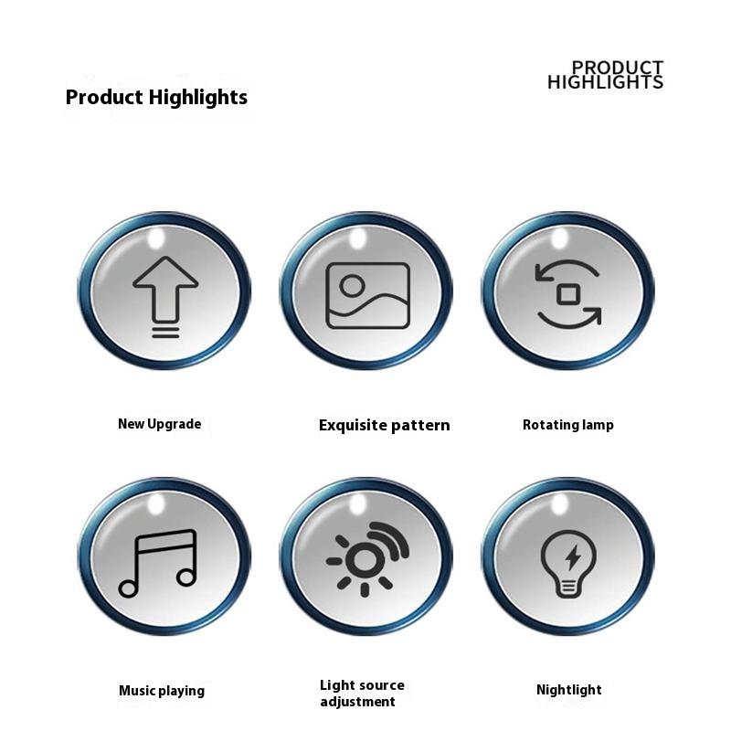 Лампа звездного неба в виде яйца динозавра