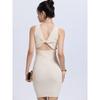Za2025 Summer New Product Women Clothes Sexy Temperament Twisted Knot Design Sense Dew Sleeveless Back Slim Fit Knitted Dress