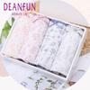 Deanfun Women's 100% Cotton Mid-Waist Boxer Briefs 4-Pack Gift Box