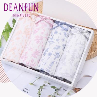 Deanfun Женские трусы-боксеры из 100% хлопка средней посадки, 4 шт.