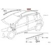 Для Toyota Prius C 2012-75551-52210 75552-52190 пара левых и правых боковых накладок на крышу автомобиля, уплотнительные полоски, отделка авто