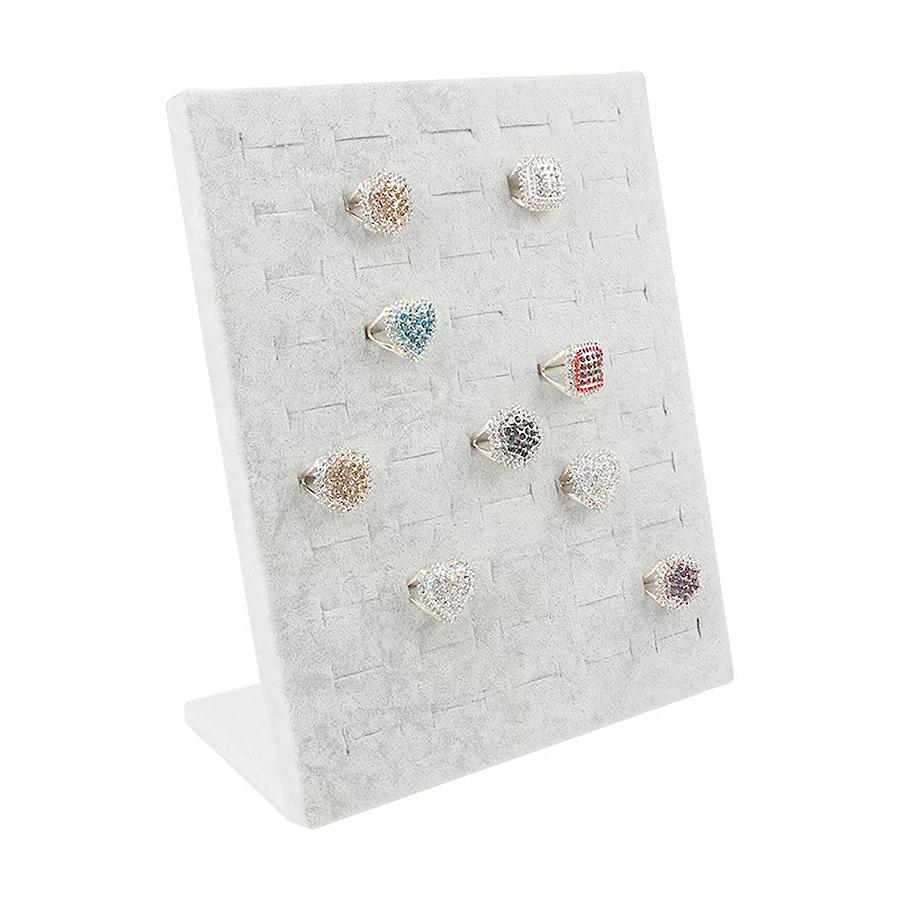 1 шт., подставка для колец на 50 мест, подходит для хранения и демонстрации колец. Цвет: черный, серый.