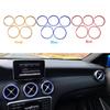 Aluminium Alloy Car Air Conditioner Vent Outlet Ring Trim Decor Fit For Mercedes Benz A B GLA CLA Class W176 W246 C117 X156