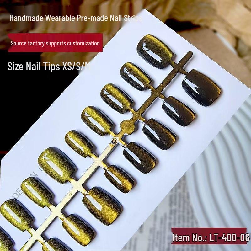 Cat Eye Manicure: 30 Hand-Painted Luxury Nail Strips