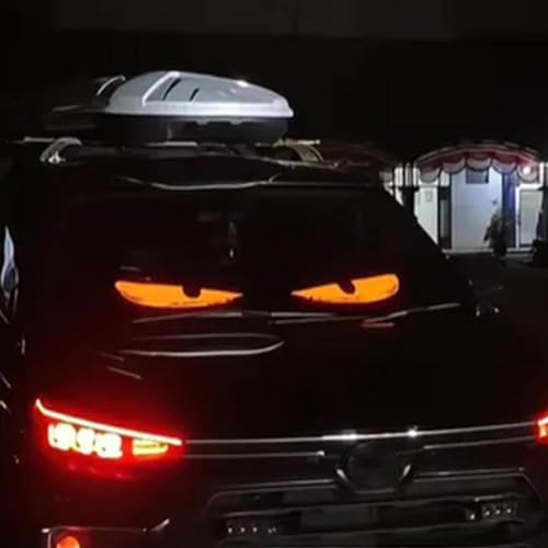 2 шт. Devil Eye Lights для автомобиля, большой программируемый гибкий автомобильный светодиодный дисплей, гибкий дисплей Bluetooth с настраиваемой прокруткой текста,