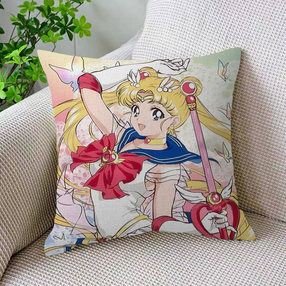 Милая подушка S-Sailor M-Moon Подарок Декор для домашнего офиса Спальня Диван Автомобильная подушка Чехол 45X45