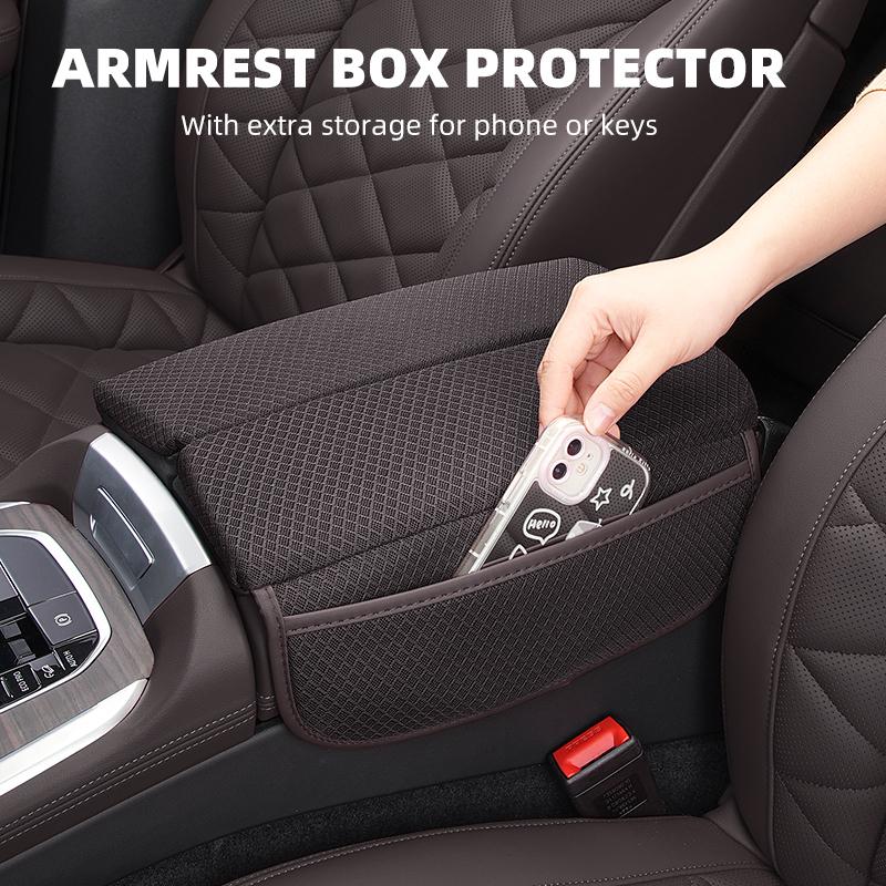 Подушка-чехол на подлокотник автомобиля из ледяного шелка для BMW X5 X6 X7 G05 G06 G07 -2024 Защитная накладка на подлокотник центральной консоли Аксессуары