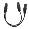 XLR Splitter Cable 3 Pin Female to Dual Male Patch Y Cable Balanced Microphone Cord