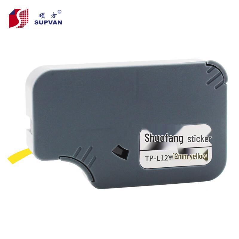 SUPVAN TP-L12Y 12mm Yellow Label Tape for TP60/66 Marker