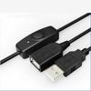 Adapter LED Lamp With ON OFF Switch USB 2.0 Extender Cord Power Supply Line USB Extension Cable